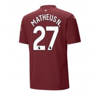 Maglia Calcio Manchester City Matheus Nunes #27 Terza Divisa 2024-25 Manica Corta